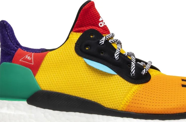 Adidas Pharrell x Solar Hu Glide 'Bold Gold' Sneakers, Yellow