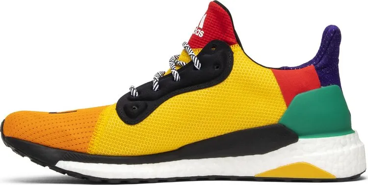 Adidas Pharrell x Solar Hu Glide 'Bold Gold' Sneakers, Yellow