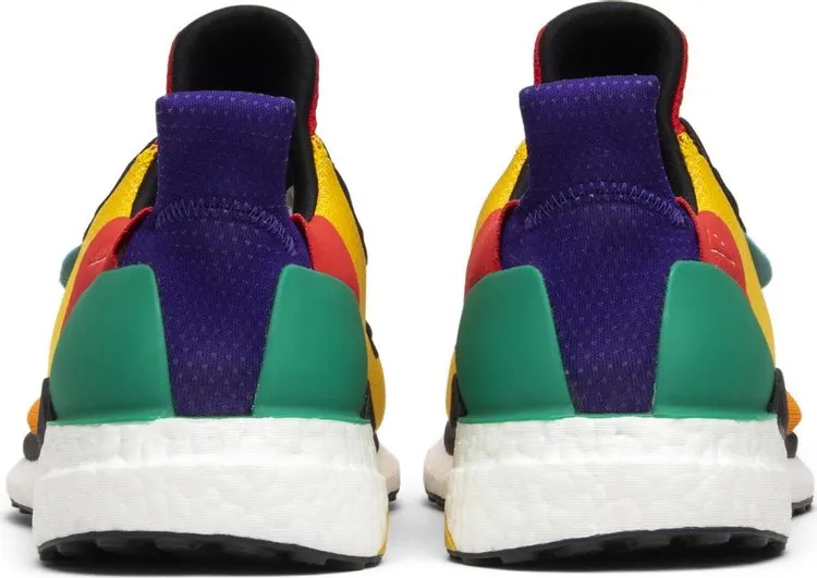 Adidas Pharrell x Solar Hu Glide 'Bold Gold' Sneakers, Yellow