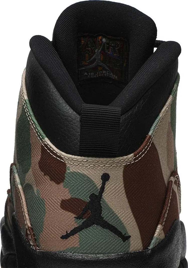 Air Jordan 10 Retro Desert Camo Sneakers, Brown