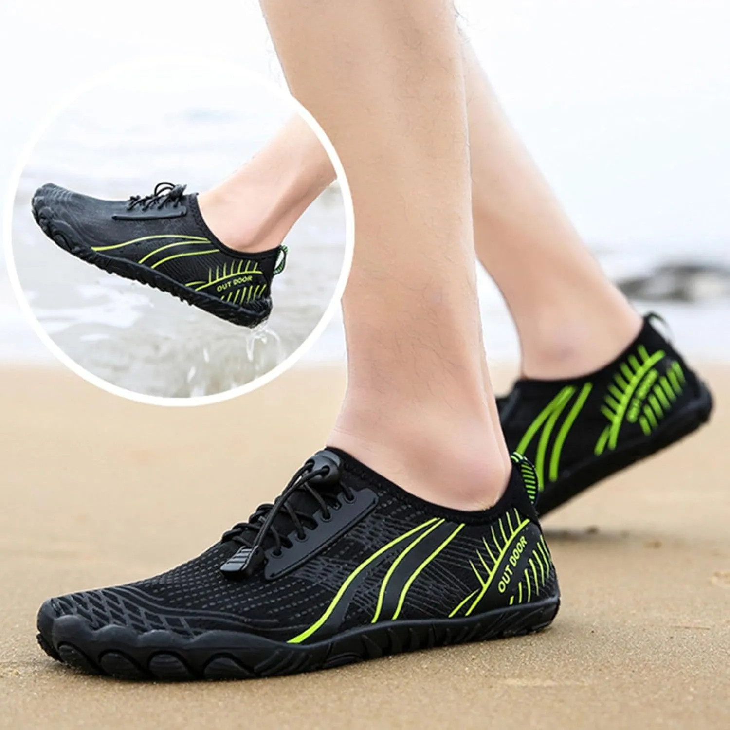 Aqua Water Shoes Quick Dry Barefoot for Women Men Beach Swim Pool Surf Yoga Hiking Lightweight Non Slip Breathable Outdoor Sports