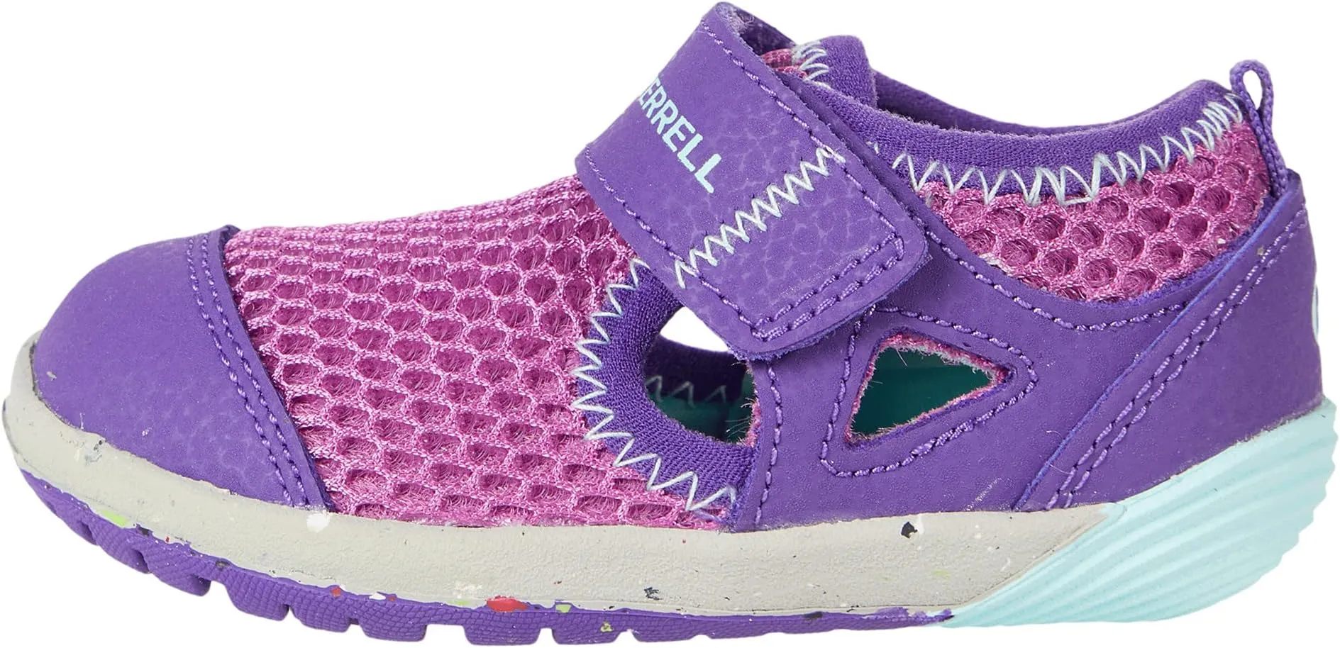 Bare Steps H20 Merrell Sneakers, Purple/Turquoise Leather/Textile