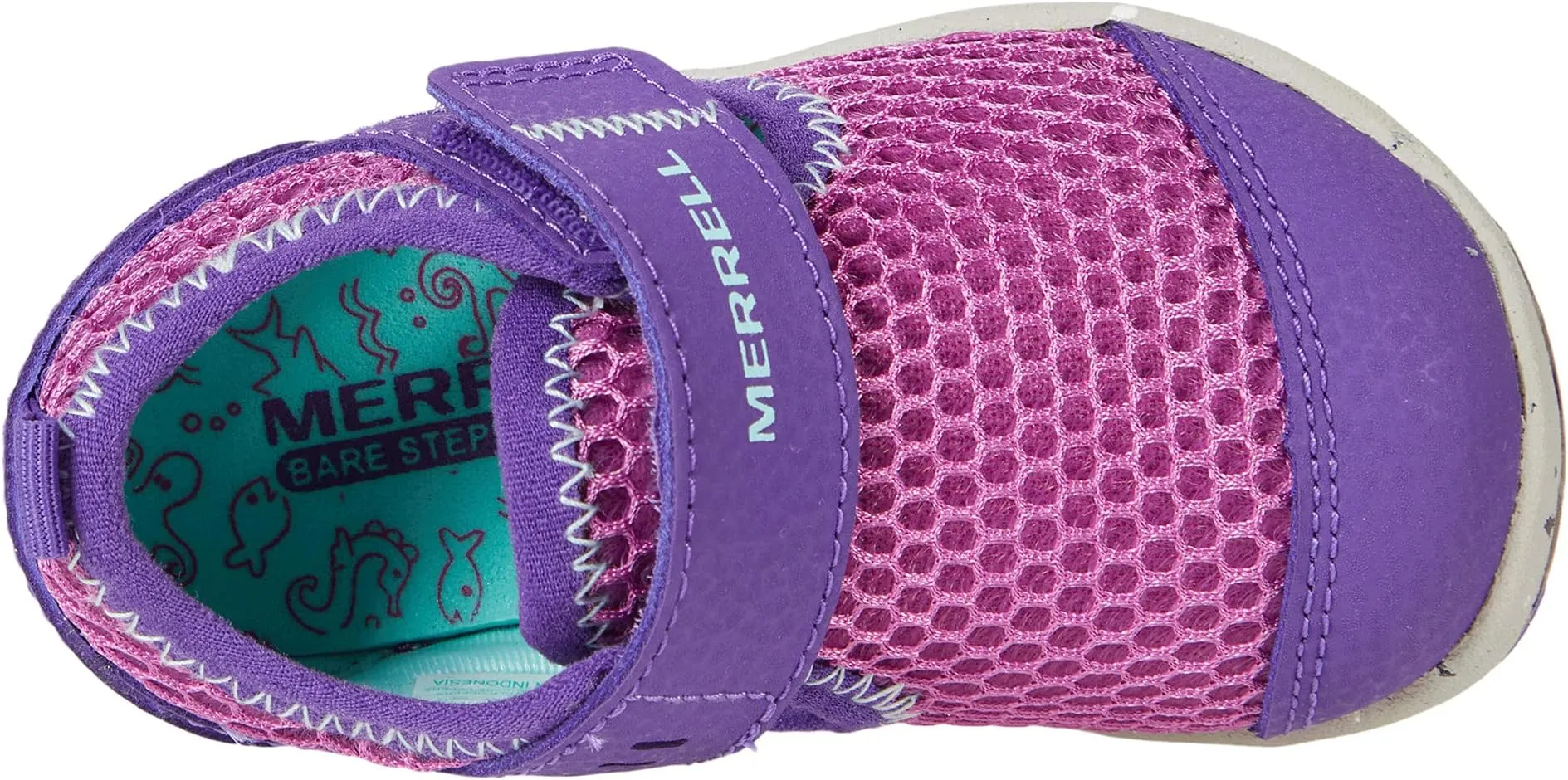 Bare Steps H20 Merrell Sneakers, Purple/Turquoise Leather/Textile