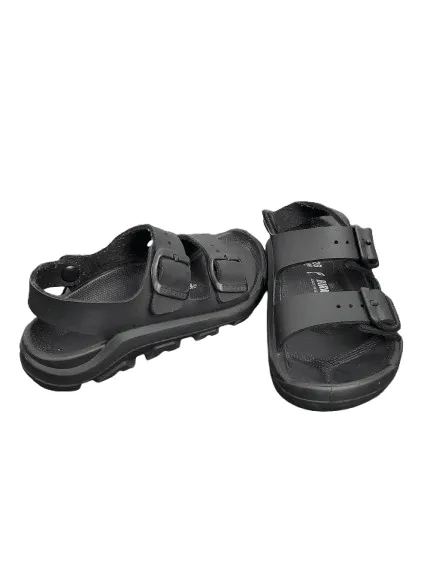 Birkenstock Milano Eva Kids Black Slingback Sandals size 28 US 10