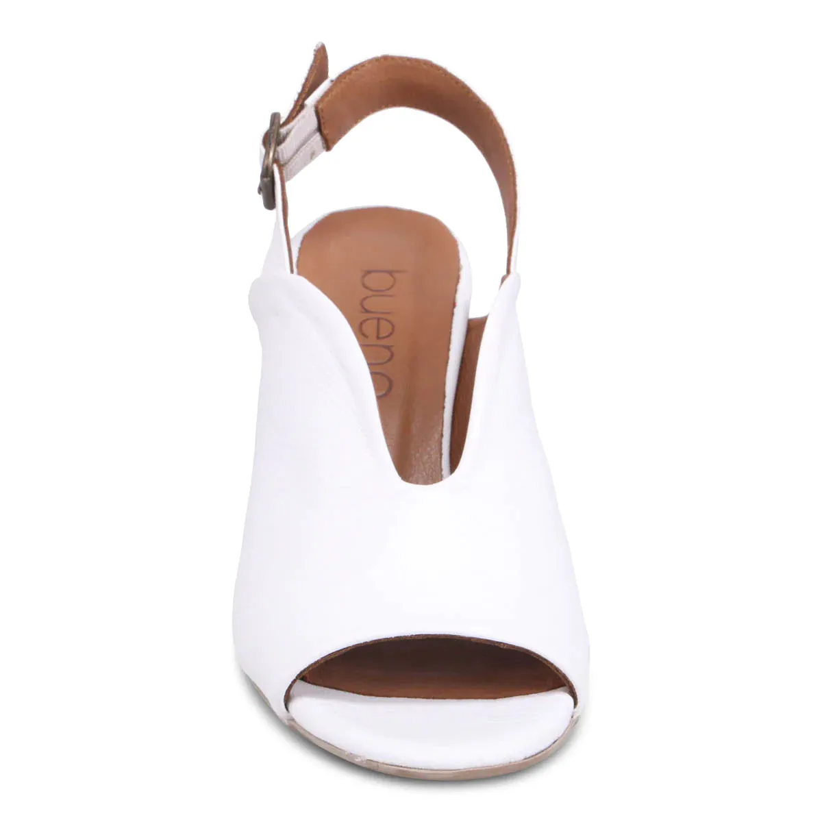 Bueno Claire Slingback Heel in White