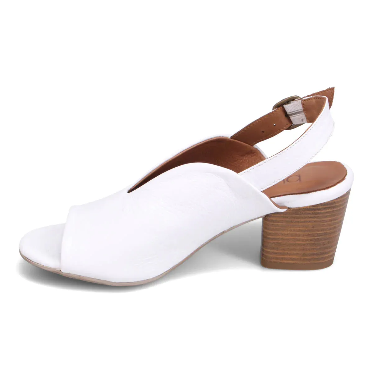 Bueno Claire Slingback Heel in White