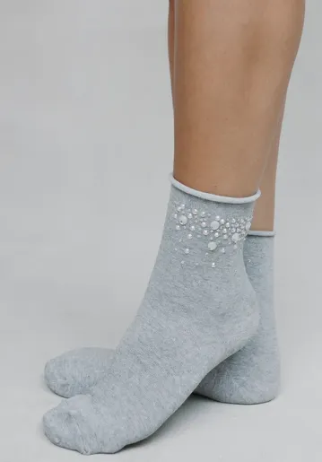 CRYSTAL HIGH ANKLE SOCKS
