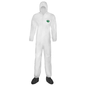 CTL414-L Lakeland CTL414 MicroMax® Coverall, Large, White, Hooded, Elastic