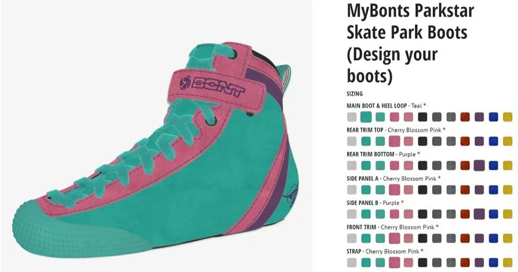 CUSTOM COLOUR Bont ParkStar Boots