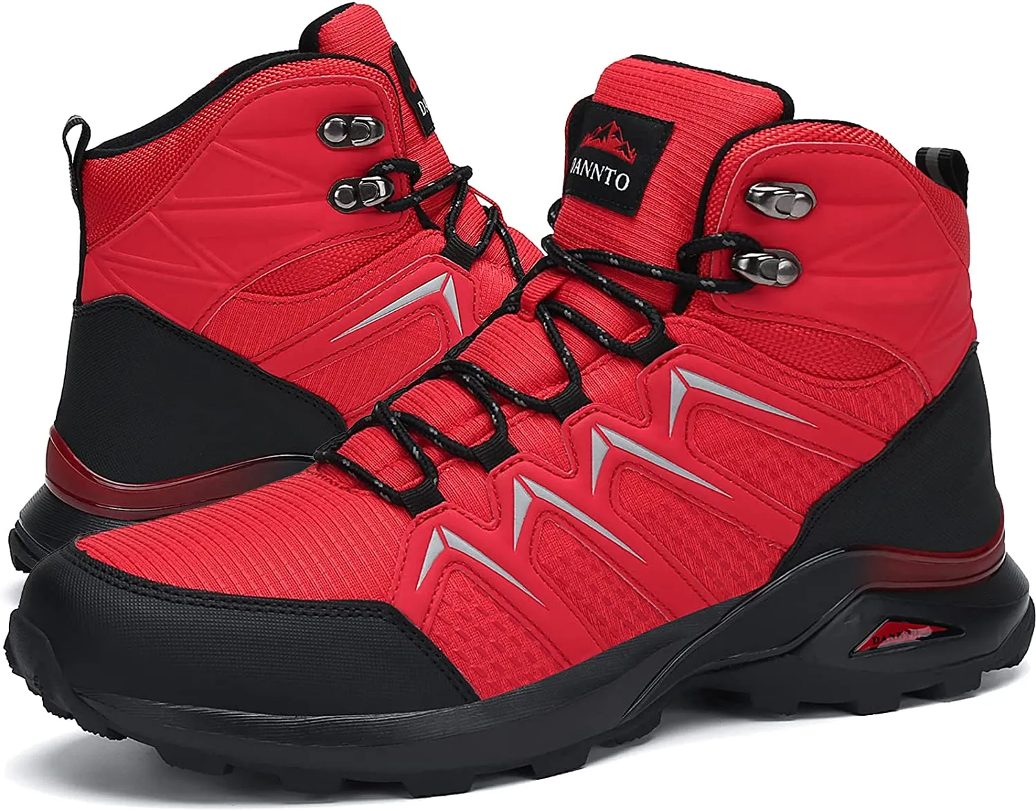 Dannto Men Snow Boots Winter Hiking Shoes Warm Fur Lined Outdoor Ankle Sneakers Trekking Camping