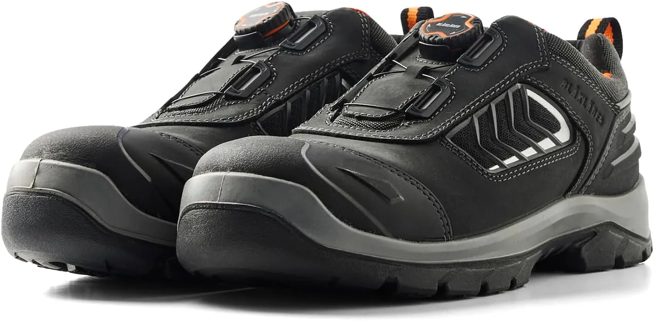 Elite Safety Shoe 2251  Durable Full-Grain Leather, Composite Toe, Puncture Resistant, Slip Resistant, Quick Lace System & Electrical Hazard Protection, 9.5, Black