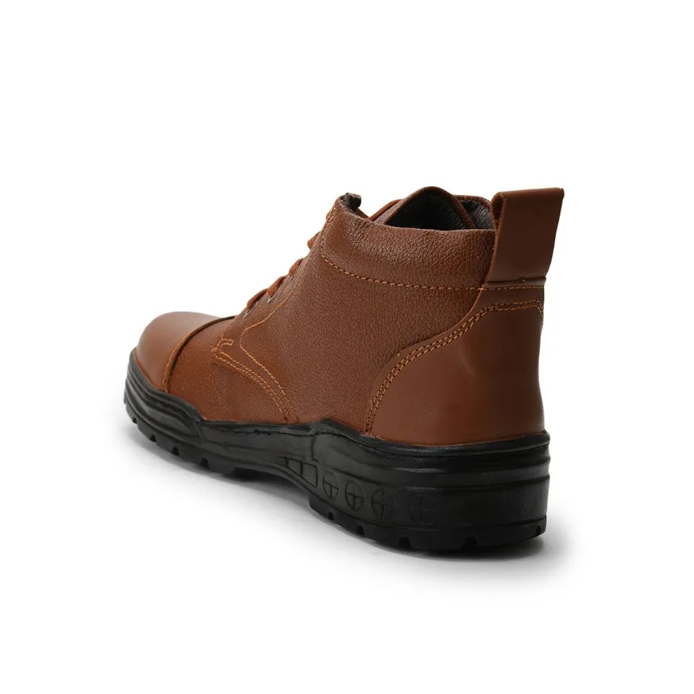 Freedom Casual (Tan) POLICE Leather High Ankle Boot VEER-1 By Liberty
