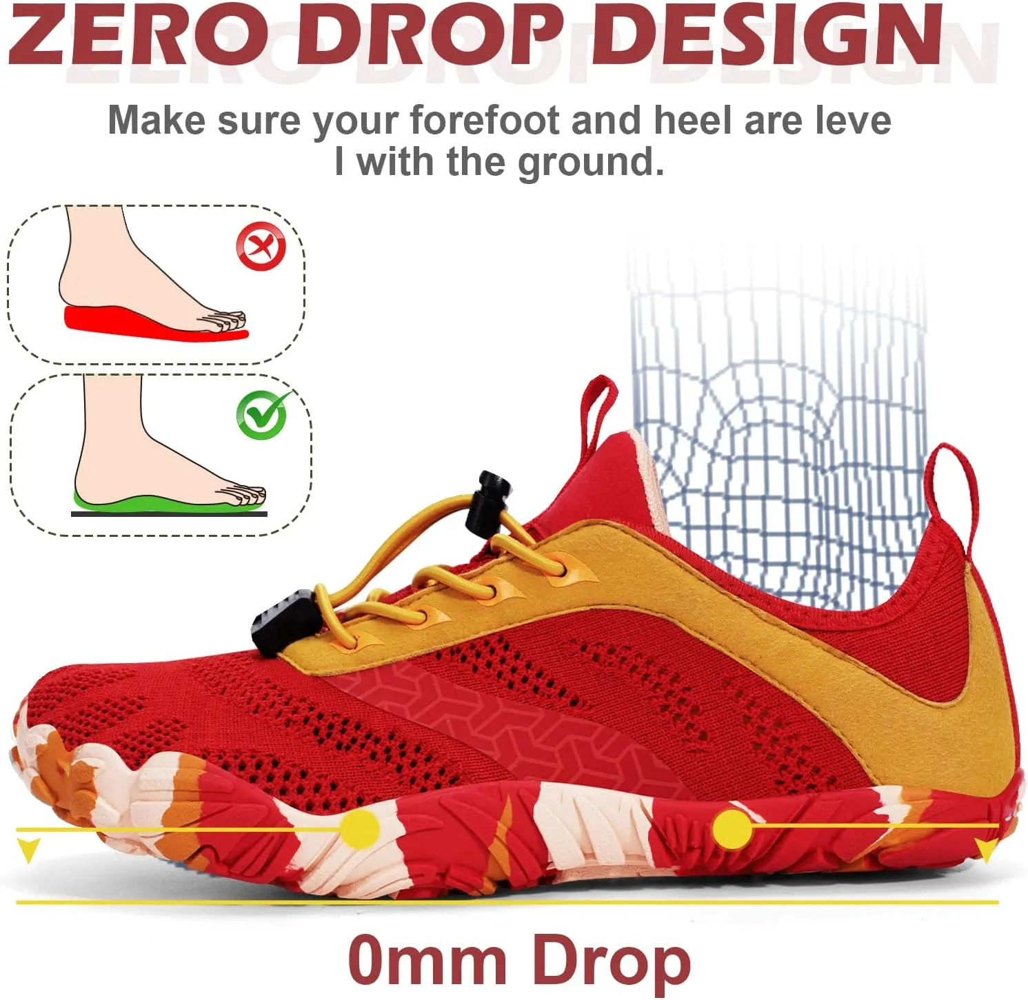 Hike Barefoot Shoes Women Men with Wide Toe Box Footwear Healthy Non-Slip Hike Beach Pool Aqua Swim Surf Hiking Running Athletic Water Shoe