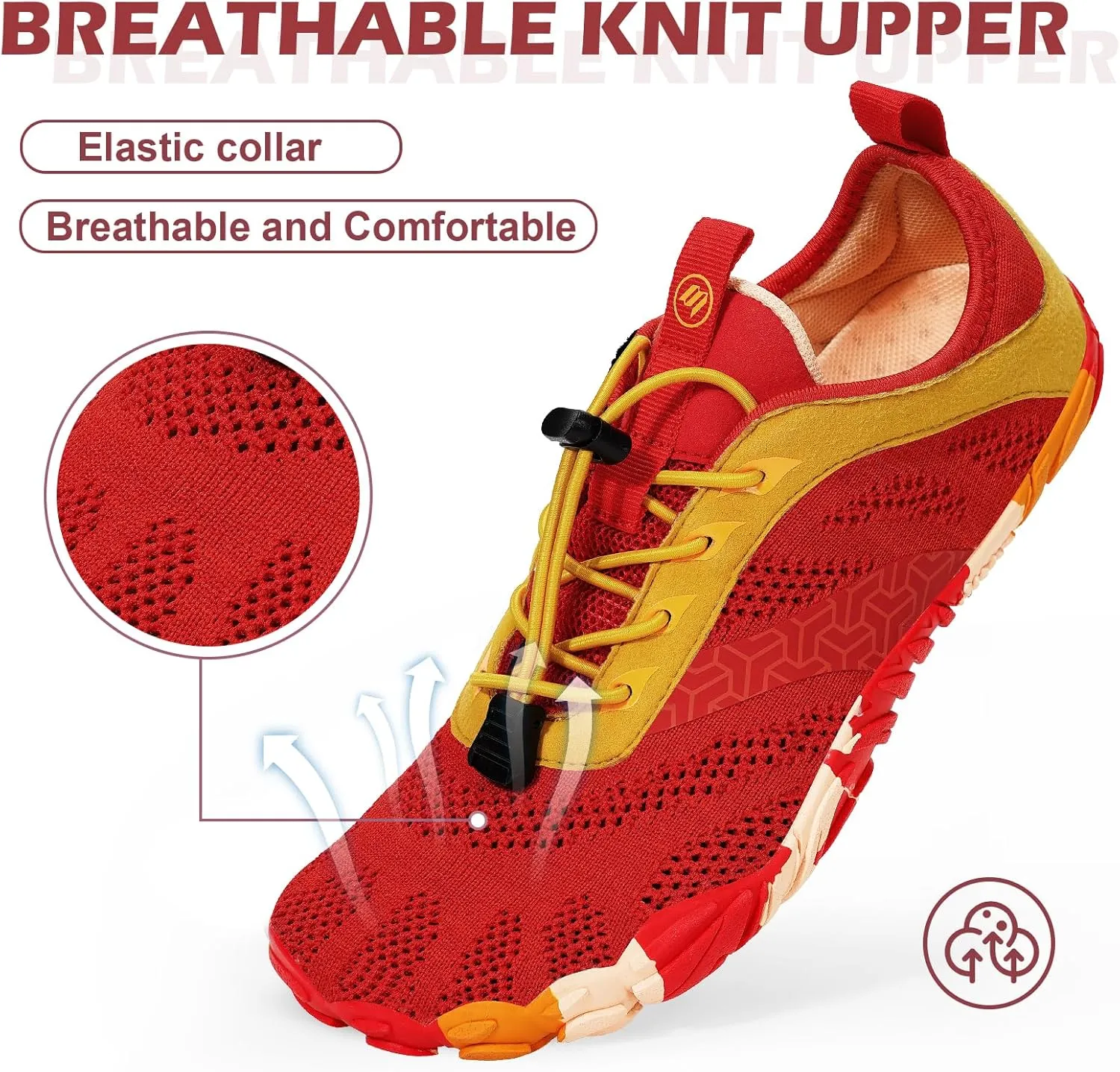 Hike Barefoot Shoes Women Men with Wide Toe Box Footwear Healthy Non-Slip Hike Beach Pool Aqua Swim Surf Hiking Running Athletic Water Shoe