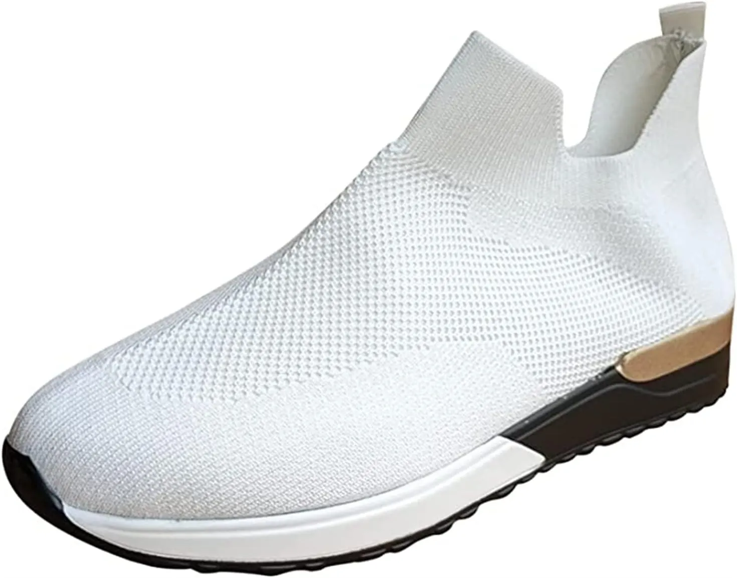 Lausiuoe Sneakers For Women Walking Shoes Slip On Comfort Light Weight Mesh Tennis Shoes Casual Sneakers for Gym Work