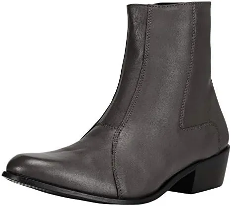 LIBERTYZENO Mens Plain & Snake Print Leather Adults High Ankle Retro Dress Boots for Prom Graduation