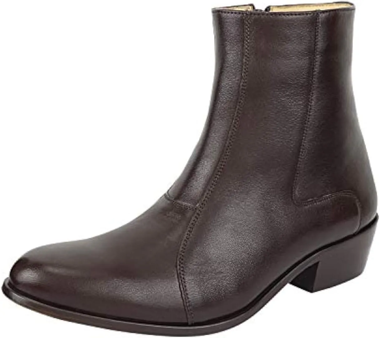 LIBERTYZENO Mens Plain & Snake Print Leather Adults High Ankle Retro Dress Boots for Prom Graduation