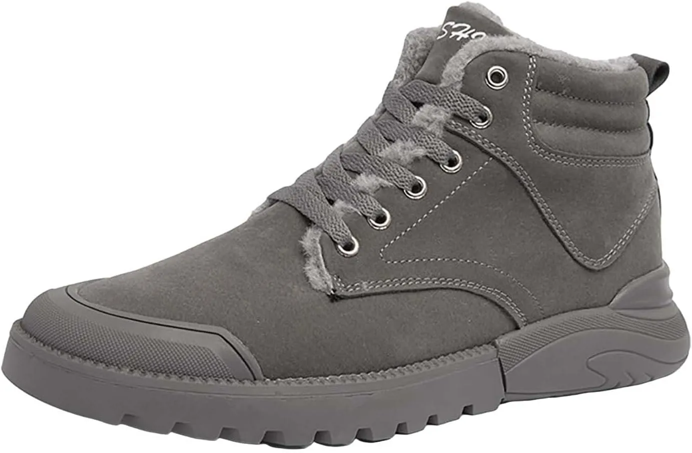 Men Work Boots Non Steel Toe Hiking Sneakers Warm Ankle Womens Safety Toe Shoes Wide Width Platform Sneakers Lightweight Safety Hike Grounded Footwear
