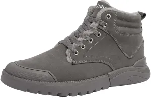 Men Work Boots Non Steel Toe Hiking Sneakers Warm Ankle Womens Safety Toe Shoes Wide Width Platform Sneakers Lightweight Safety Hike Grounded Footwear