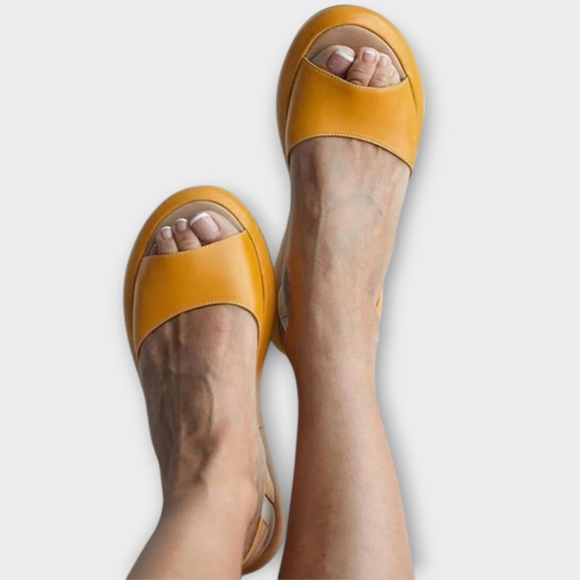 Mira Open-Toe Slingback Sandals