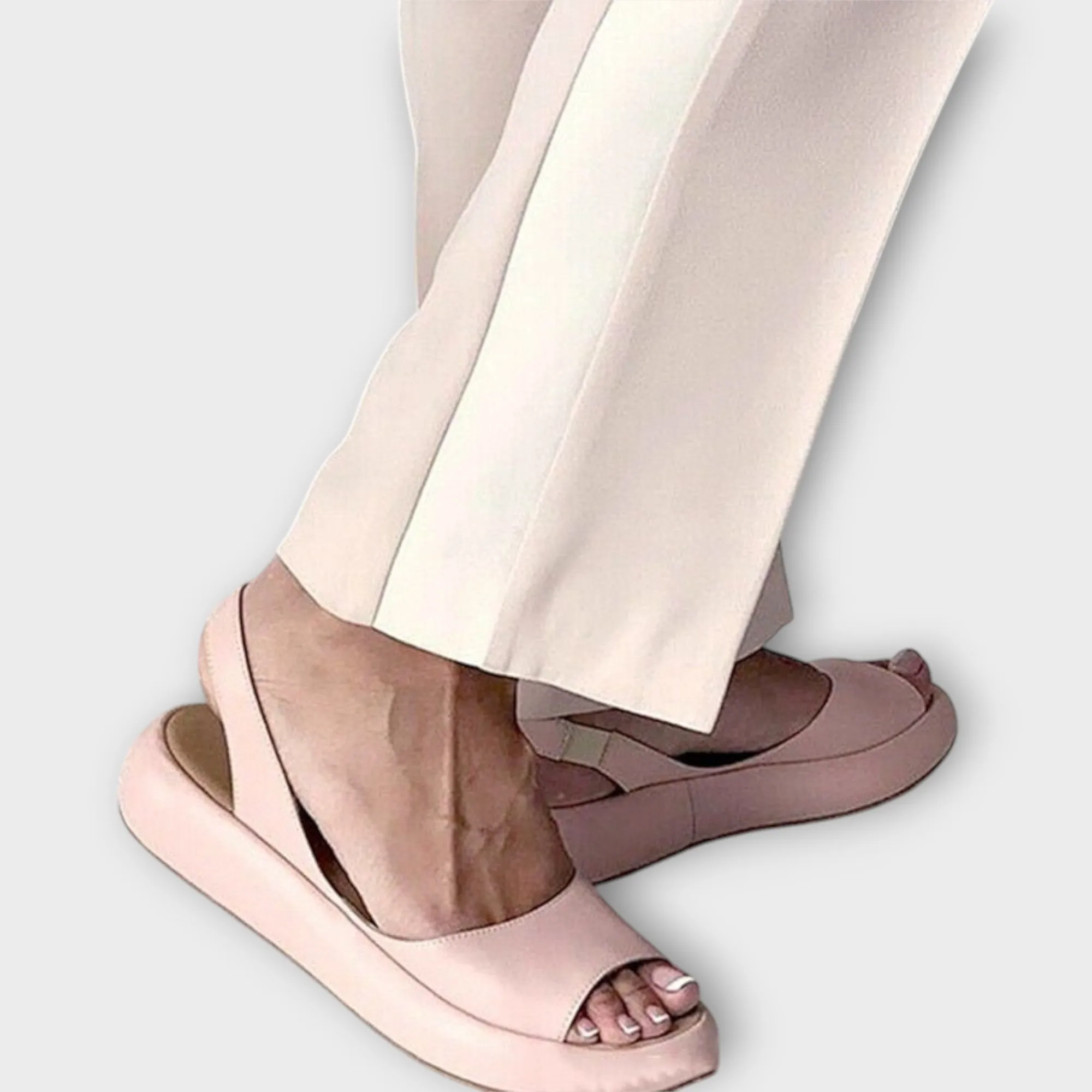 Mira Open-Toe Slingback Sandals