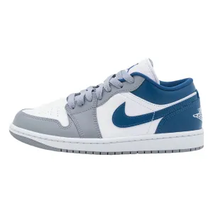 Nike Air Jordan Wmns Air 1 Low sneakers, grey/blue/white