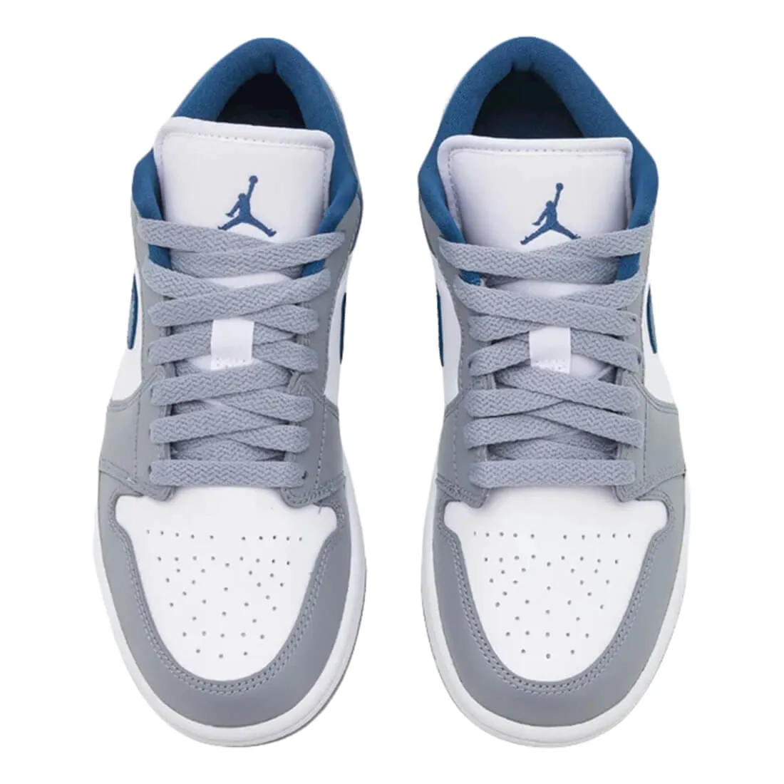 Nike Air Jordan Wmns Air 1 Low sneakers, grey/blue/white