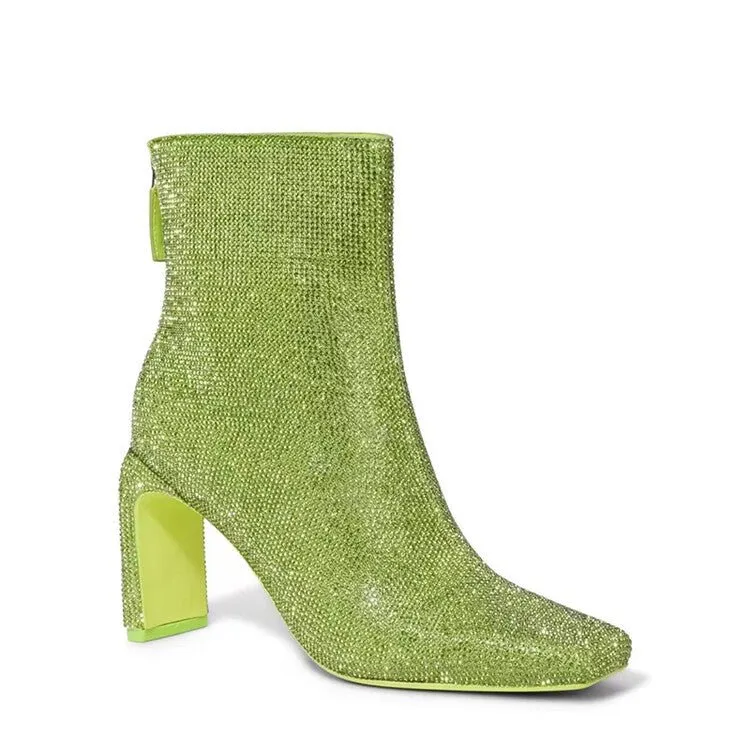 Pre Order:  Rhinestones Ankle Boots