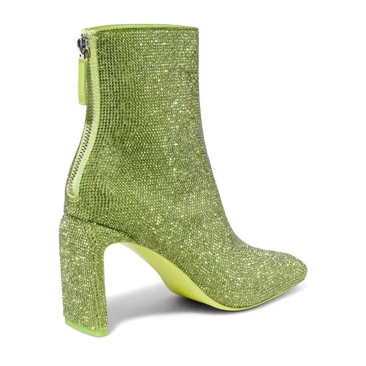 Pre Order:  Rhinestones Ankle Boots