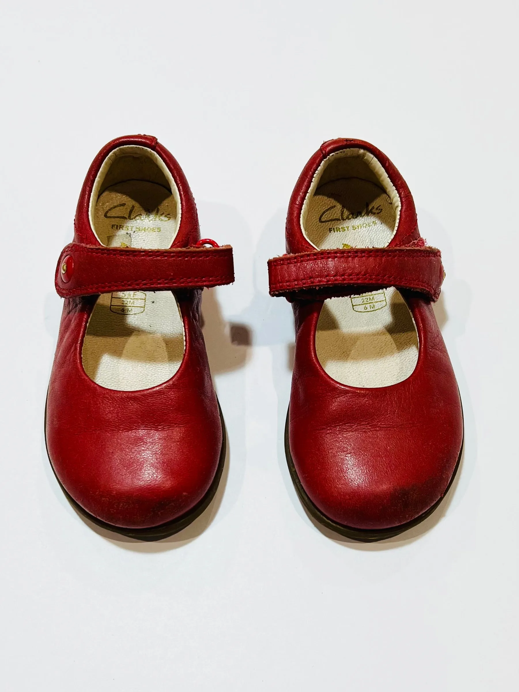 Red leather Mary-Janes - Size EU22