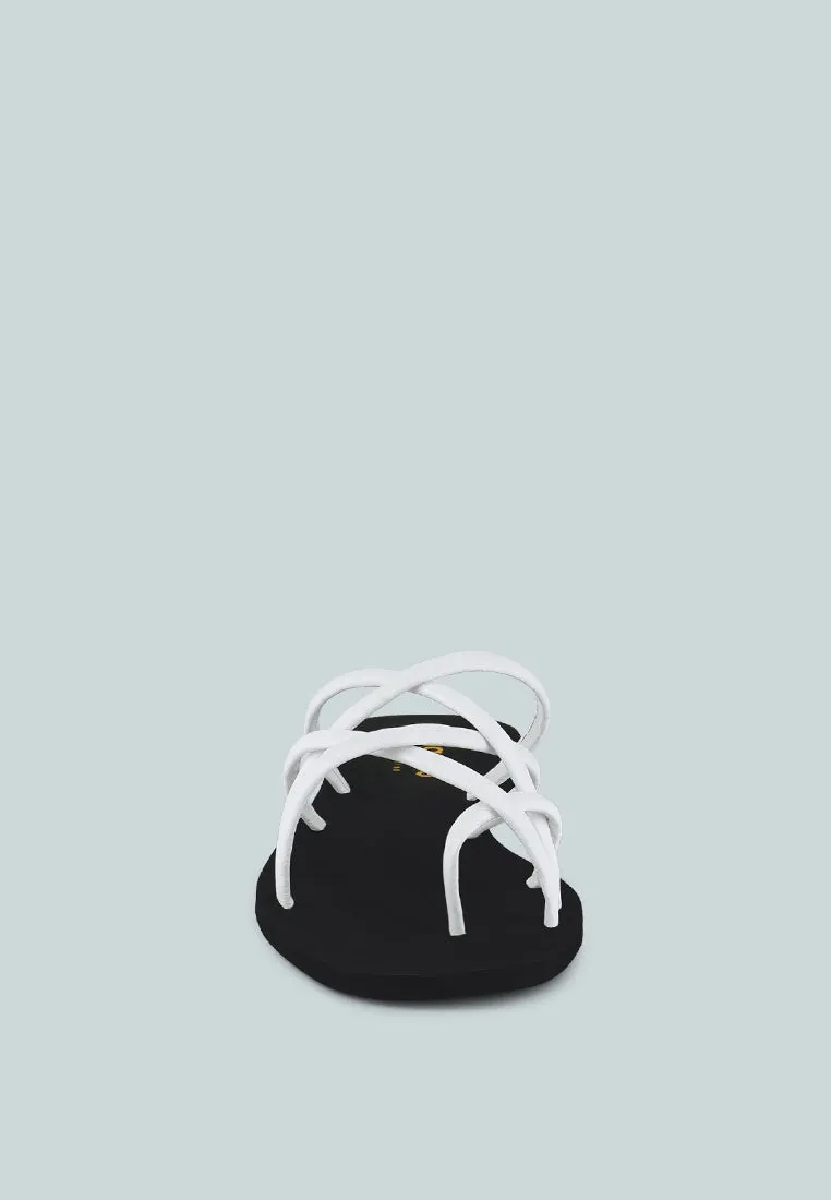 Sweetin Strappy Flat Slip On Sandals