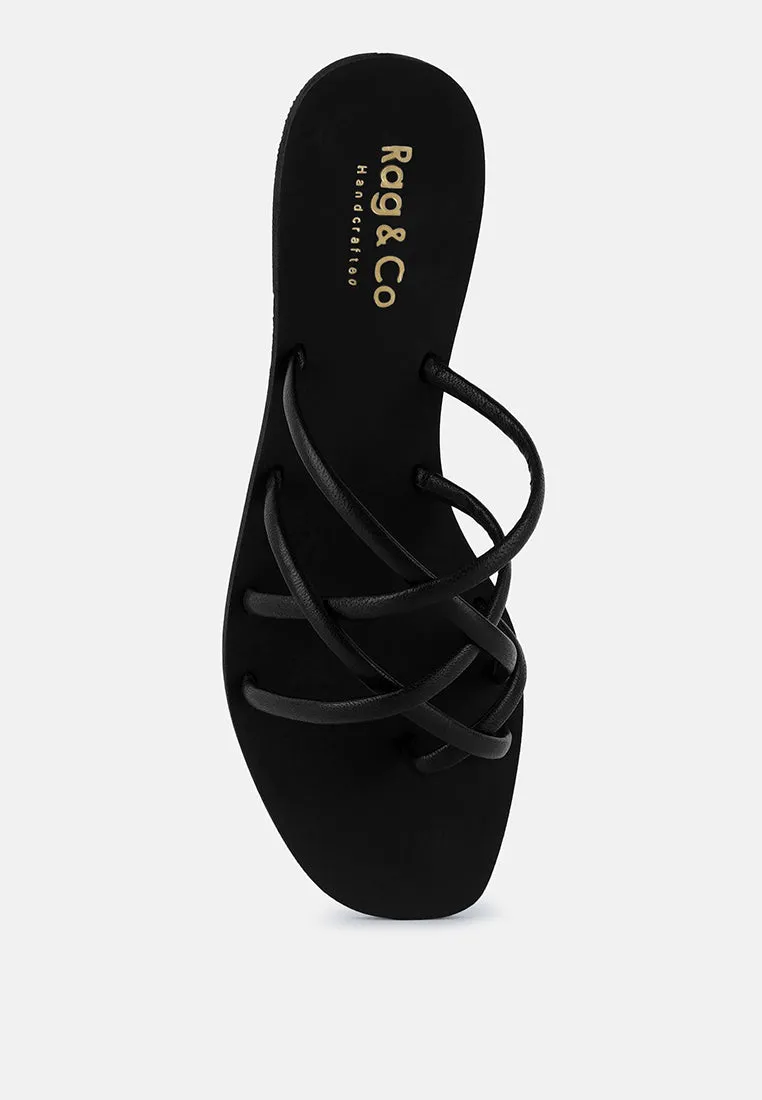 Sweetin Strappy Flat Slip On Sandals