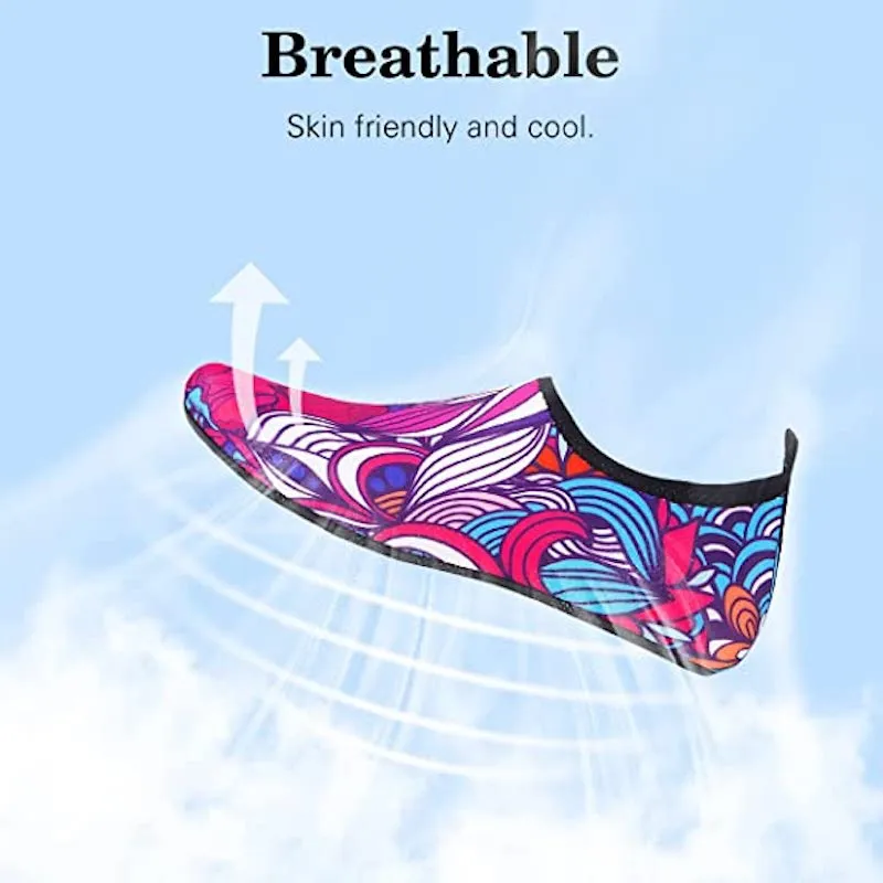 Unisex Aquatic Water Sports Printed Shoes For Beach Surfing Pool