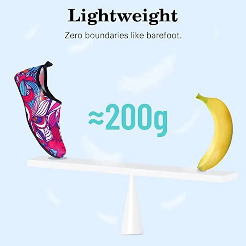 Unisex Aquatic Water Sports Printed Shoes For Beach Surfing Pool